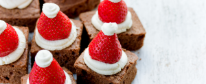 Santa brownies