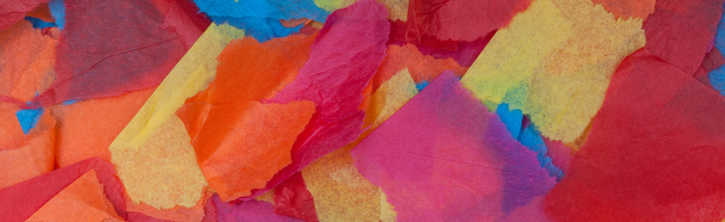 Colourful craft tissue paper 