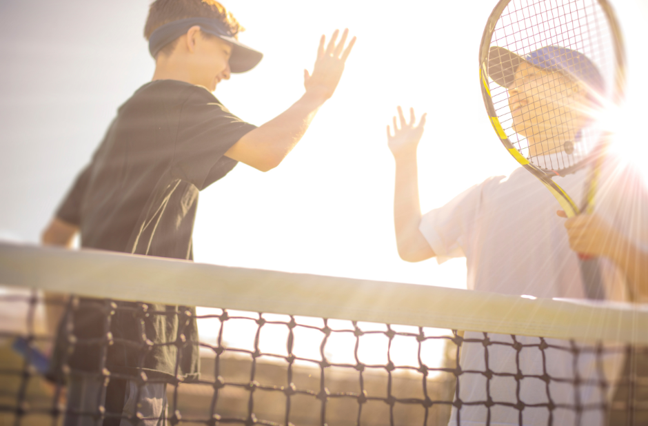 Grand Slam winners inspiring young players 1 kids victory tennis