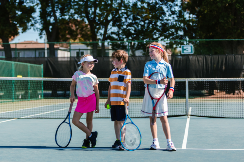 8 Tennis Games for Kids 3 kids playing tennis